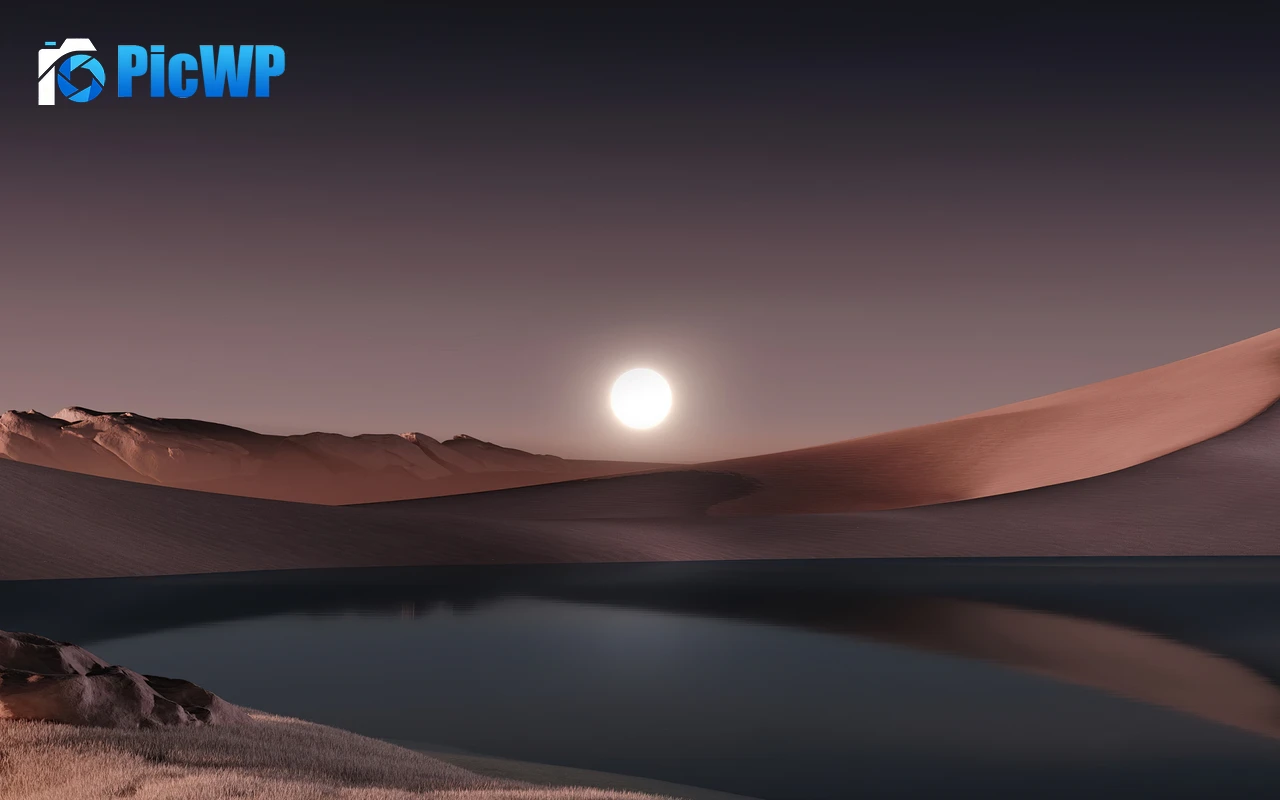 Moon Dusk 4K PC Wallpaper
