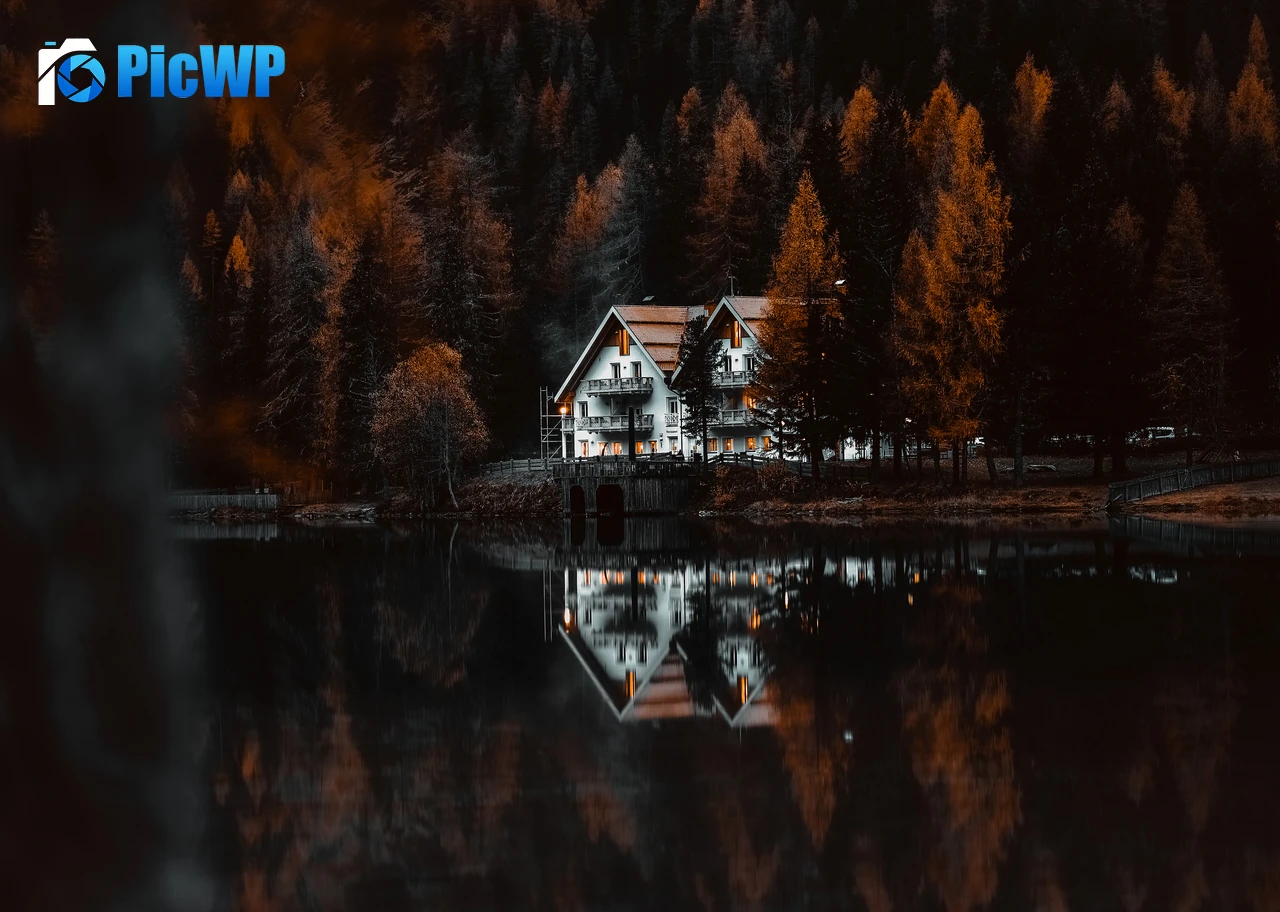 Chalet Antholzer See 6K PC Wallpaper