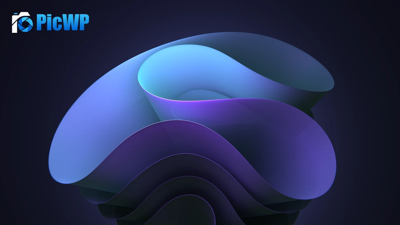 Windows 11 Bloom Dark Mode 6K PC Wallpaper