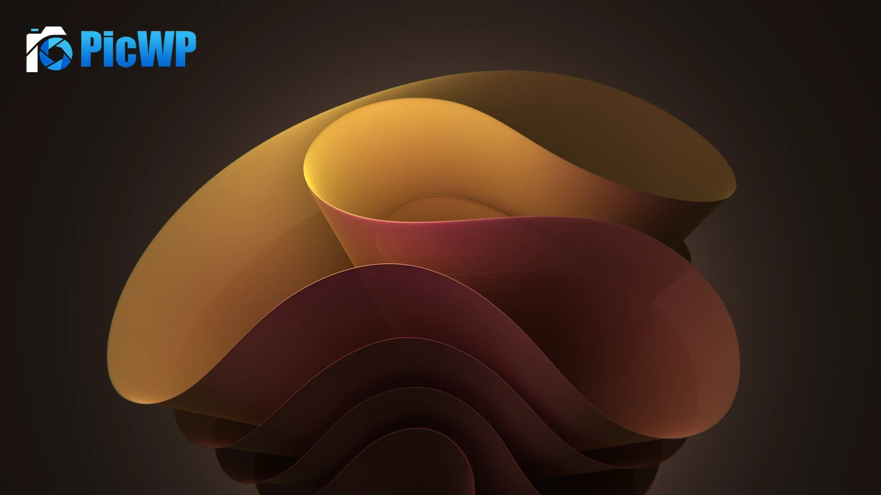Windows 11 Bloom Dark background 6K PC Wallpaper