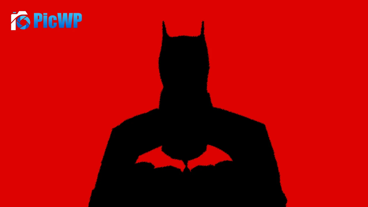 Batman Red background 6K PC Wallpaper