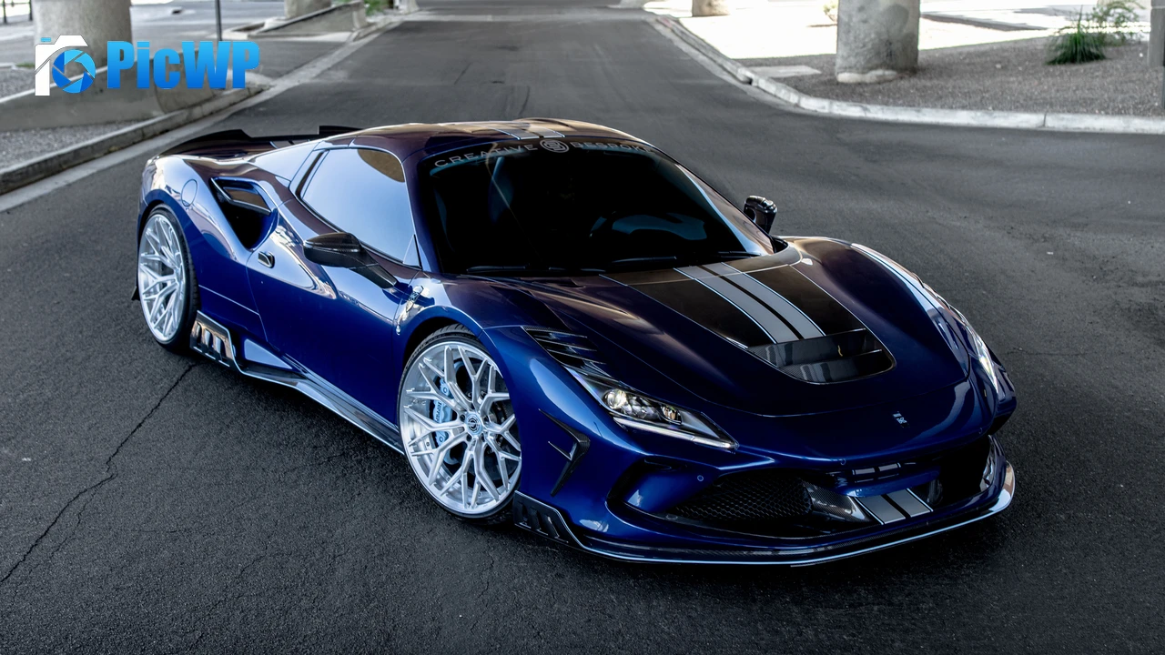 Keyvany Ferrari F8 Spider Sports cars 7K PC Wallpaper