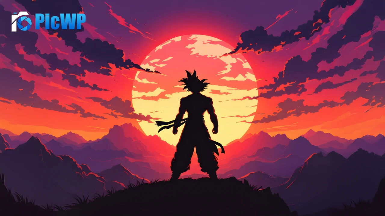Goku Silhouette 6K PC Wallpaper