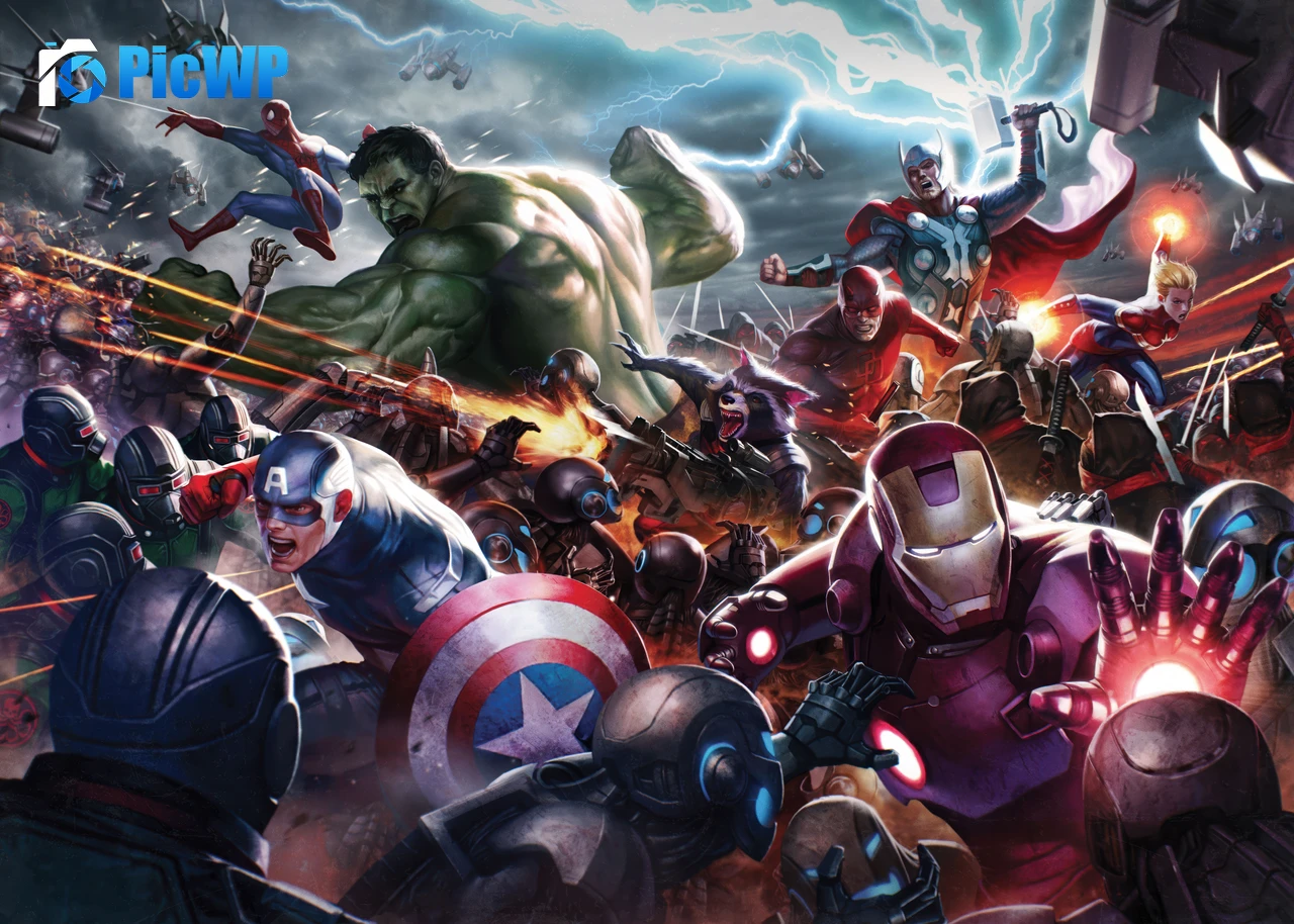 Marvel Future Fight Heroes 6K PC Wallpaper