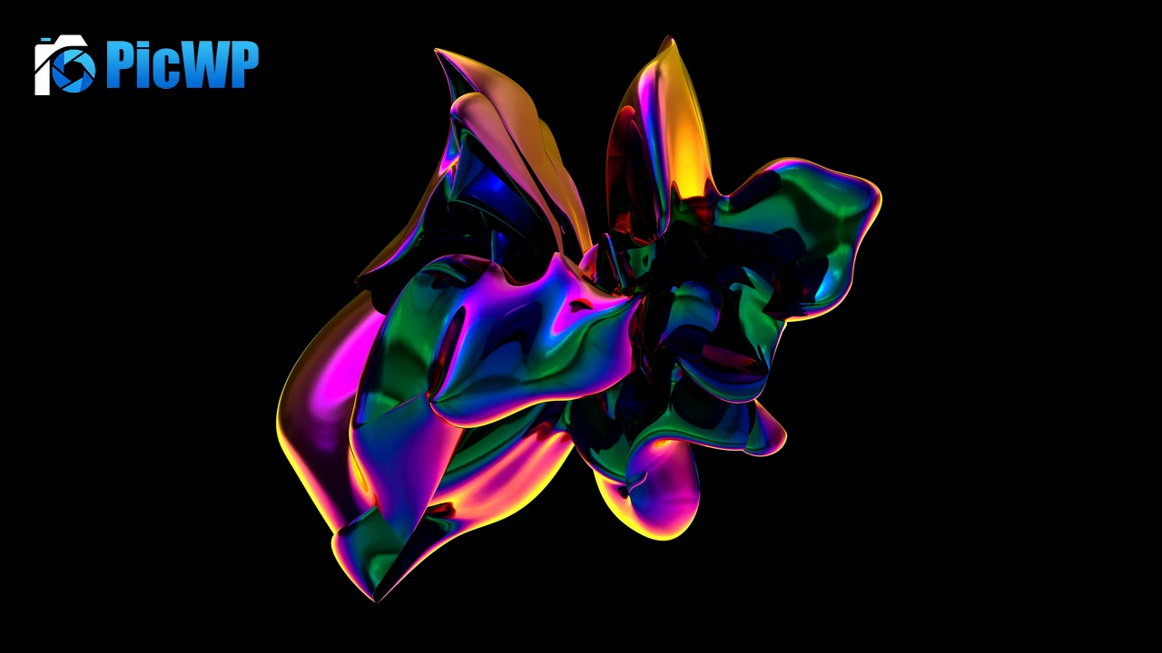 Shapes Black background 6K PC Wallpaper