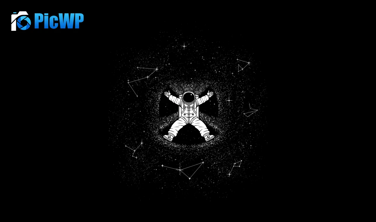 Astronaut Minimal art 4K PC Wallpaper