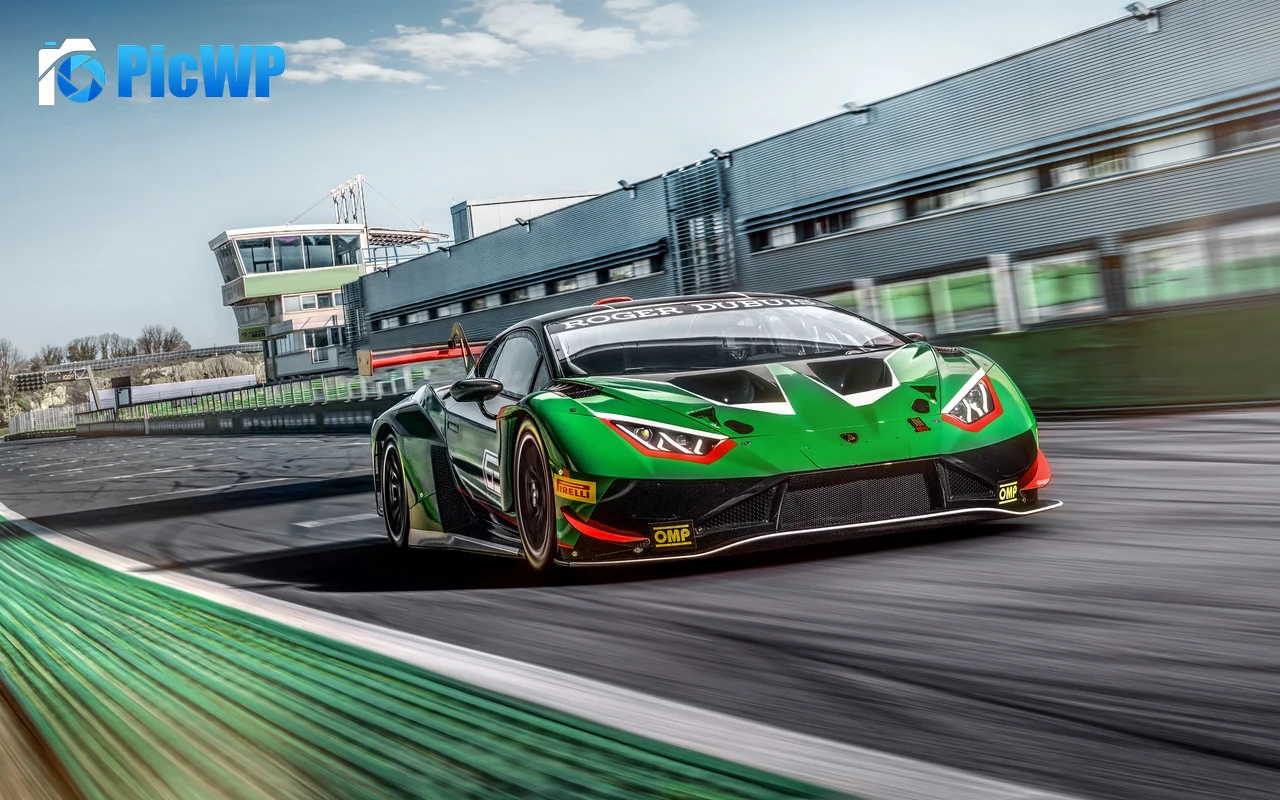 Lamborghini Huracán GT3 EVO2 Race cars 4K PC Wallpaper