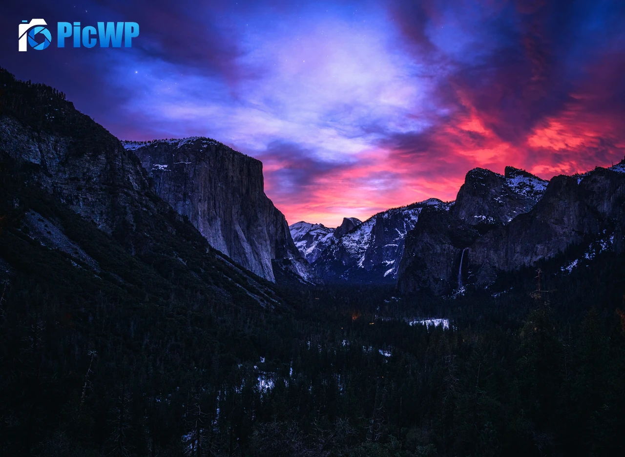 Yosemite National Park Sunrise 8K PC Wallpaper