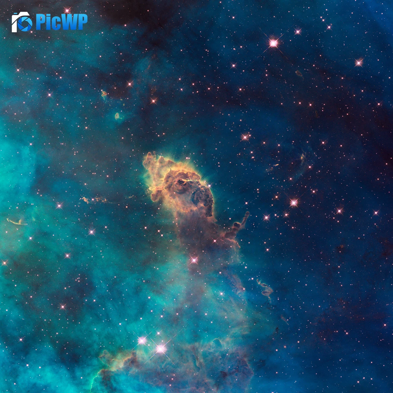 Carina Nebula Stellar jet 8K Fold Wallpaper