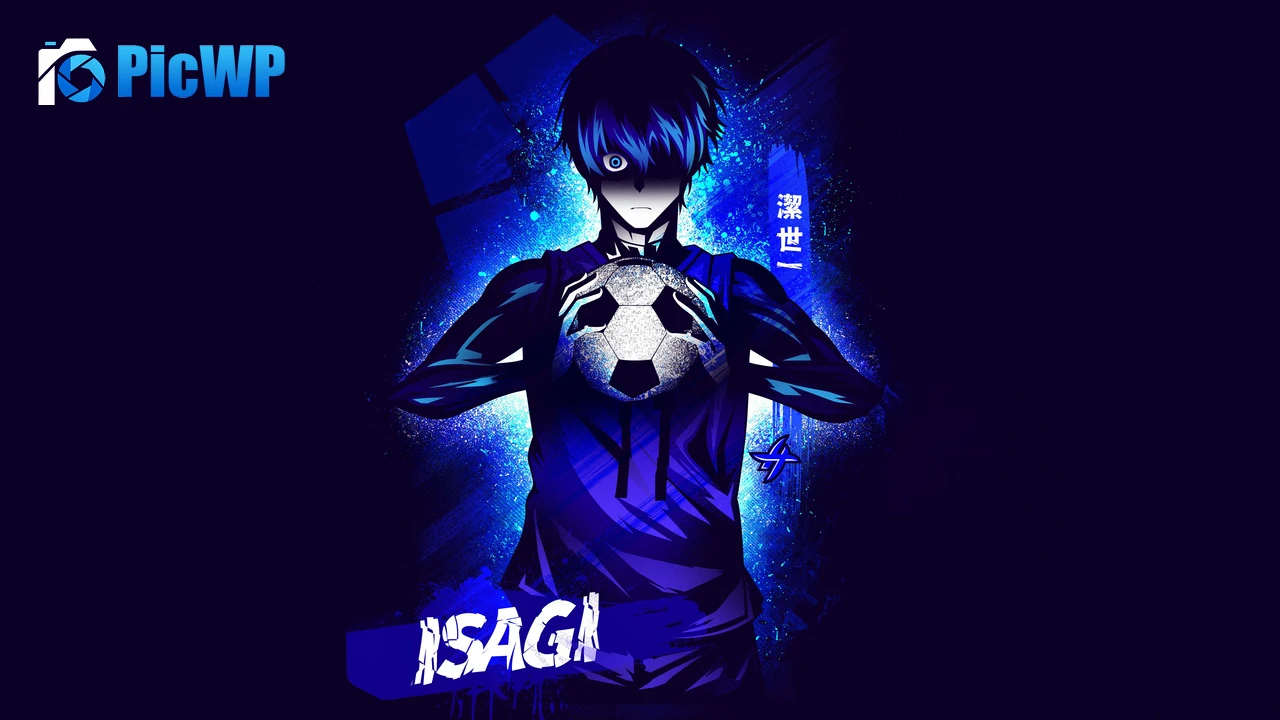 Yoichi Isagi Blue aesthetic 6K PC Wallpaper