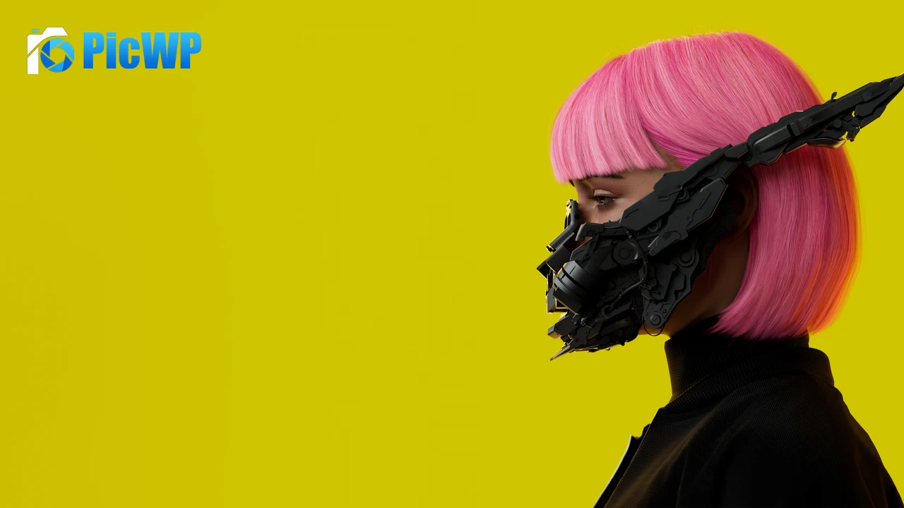 Futuristic Cyberpunk girl 6K PC Wallpaper