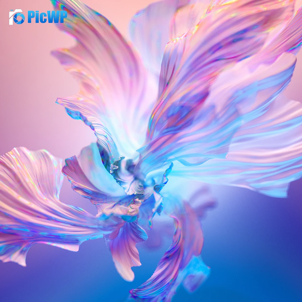 Floral Background Digital Art 4K Fold Wallpaper