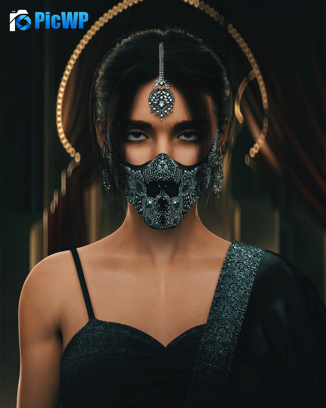 Traditional Woman 5K Mobile Wallpaper