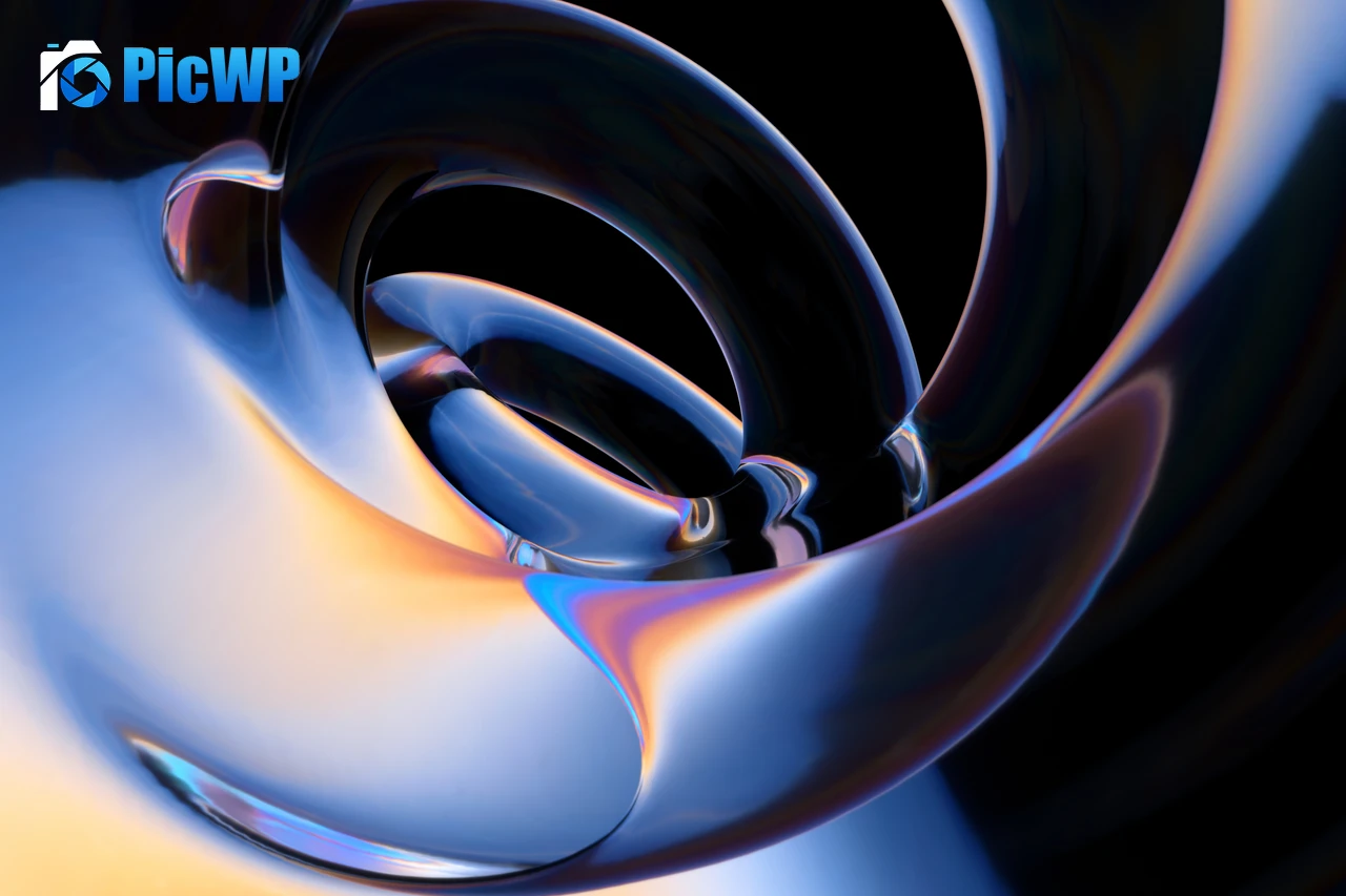 Glossy Black background 4K PC Wallpaper