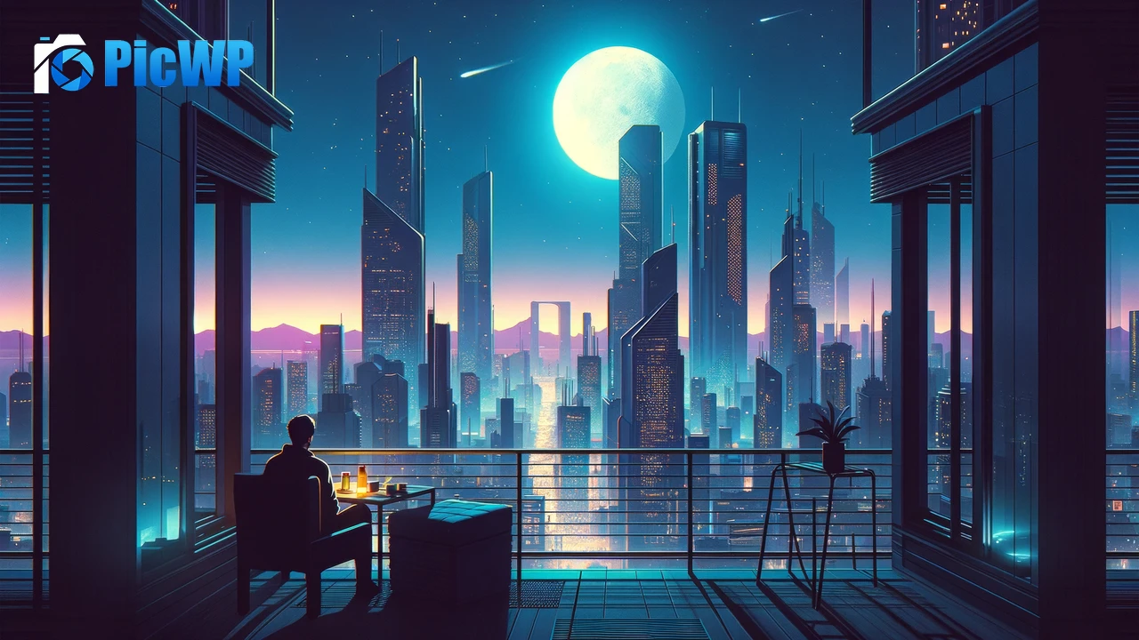 Lofi Night City 6K PC Wallpaper