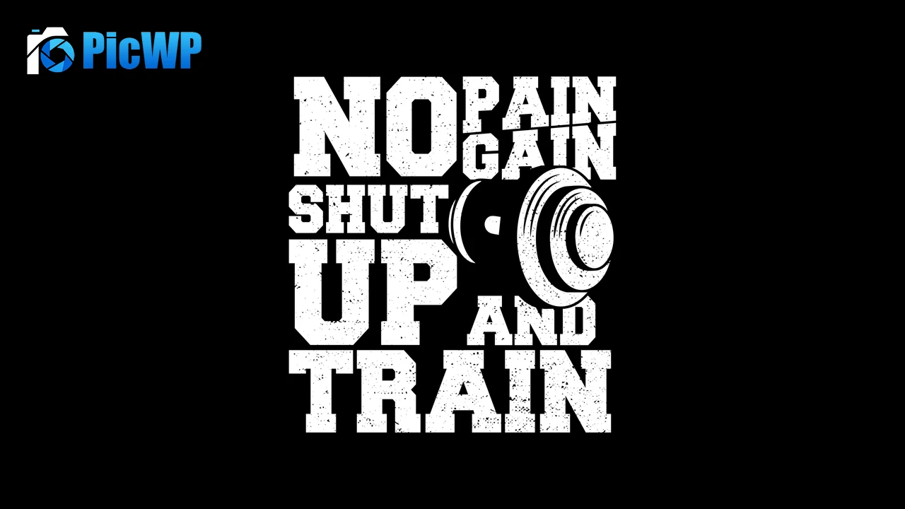 No pain No gain Weight training 6K PC Wallpaper