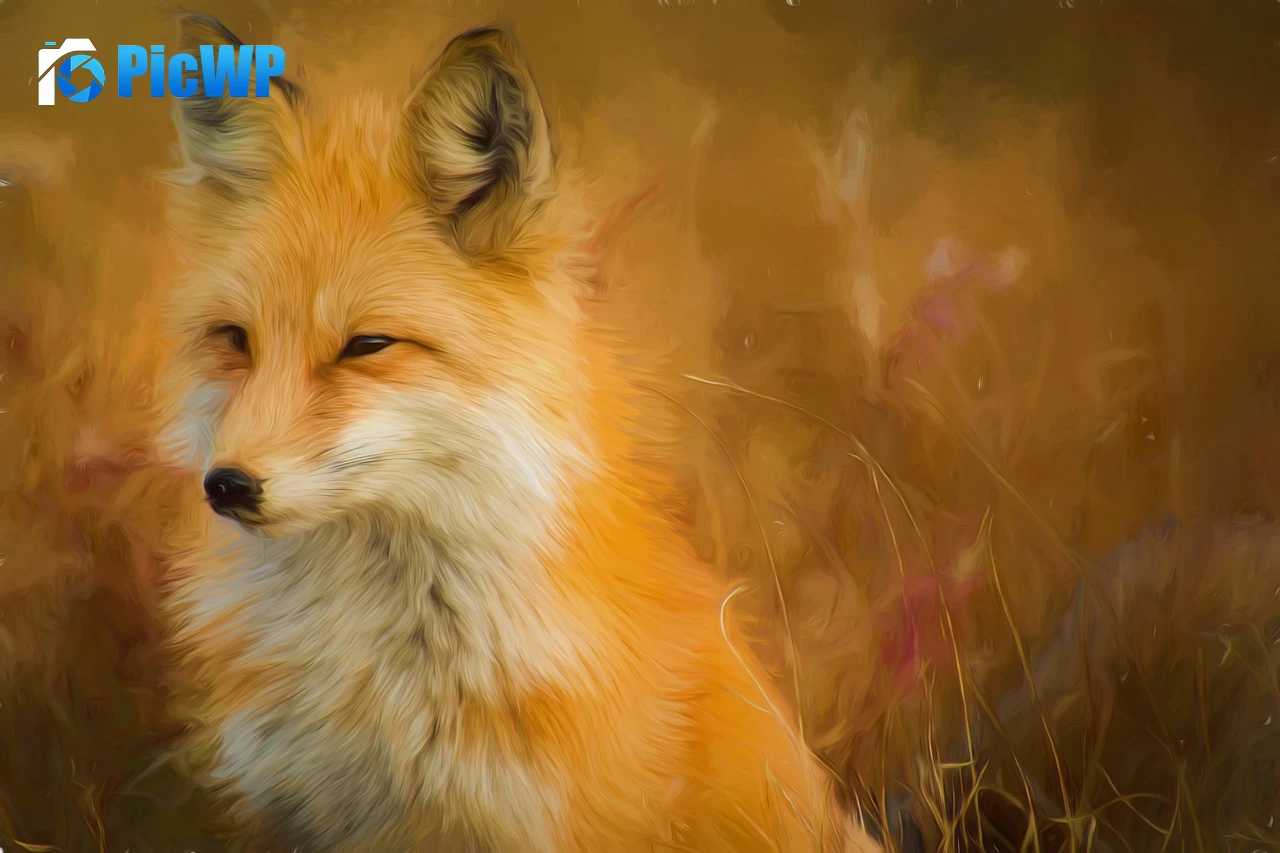 Fox Oil Painting 6K PC Wallpaper