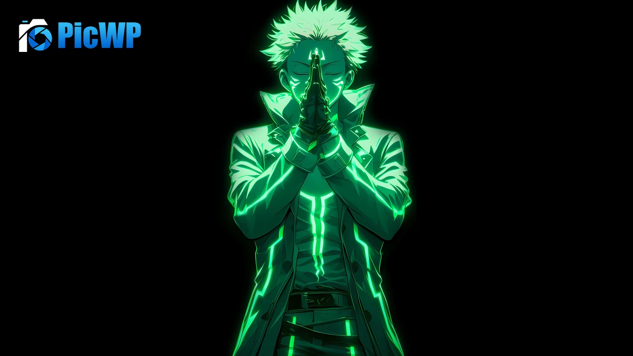 Sukuna Green aesthetic 6K PC Wallpaper