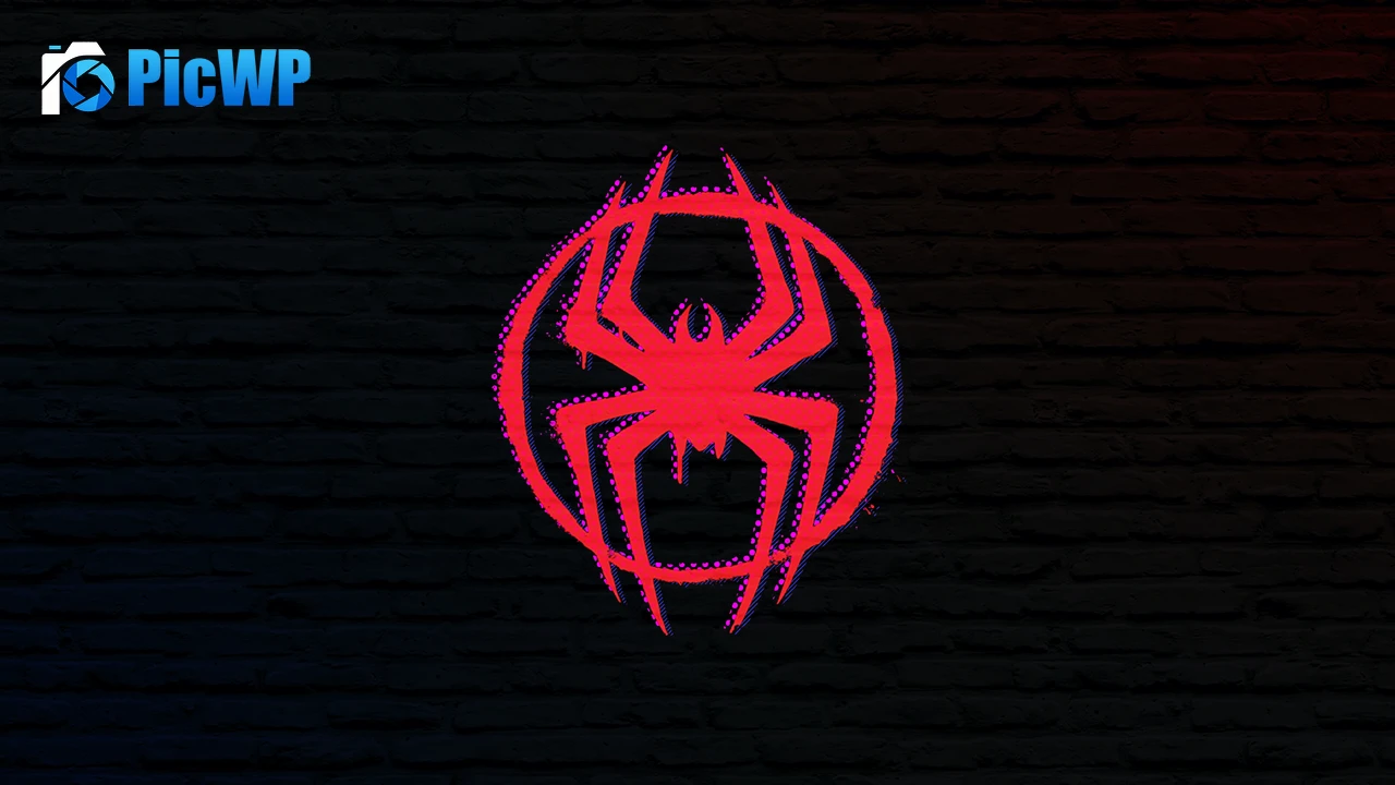 Miles Morales Logo 6K PC Wallpaper