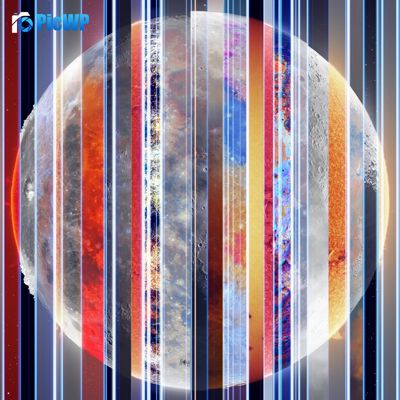 Solar Lunar 7K Fold Wallpaper