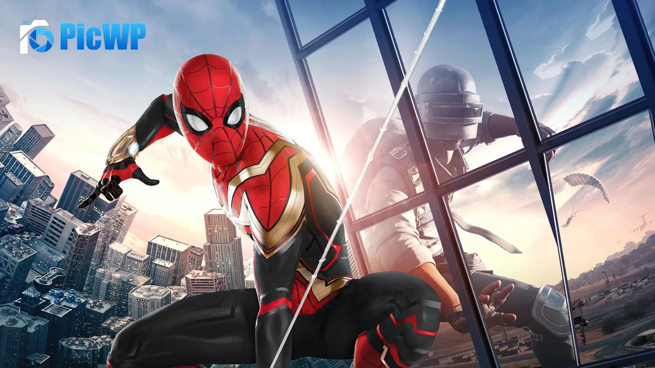 Spider-Man PUBG MOBILE 6K PC Wallpaper