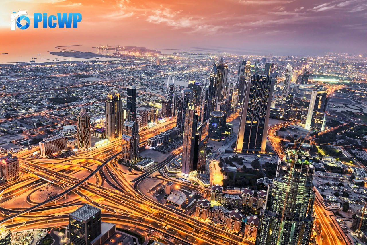 Dubai Aerial view 6K PC Wallpaper