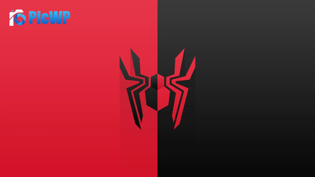 Spider-Man Logo Minimalist 8K PC Wallpaper