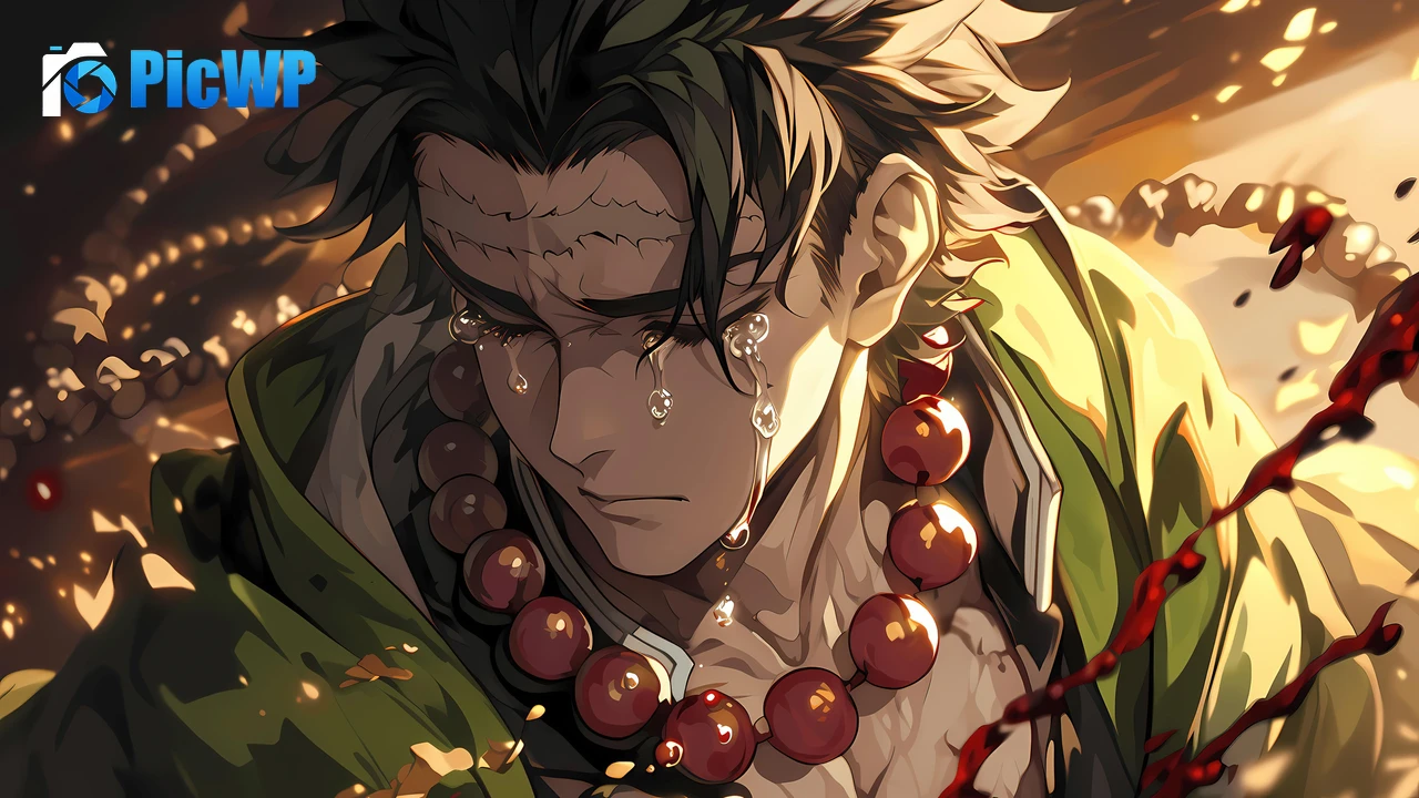 Gyomei Himejima Demon Slayer: Kimetsu no Yaiba 6K PC Wallpaper