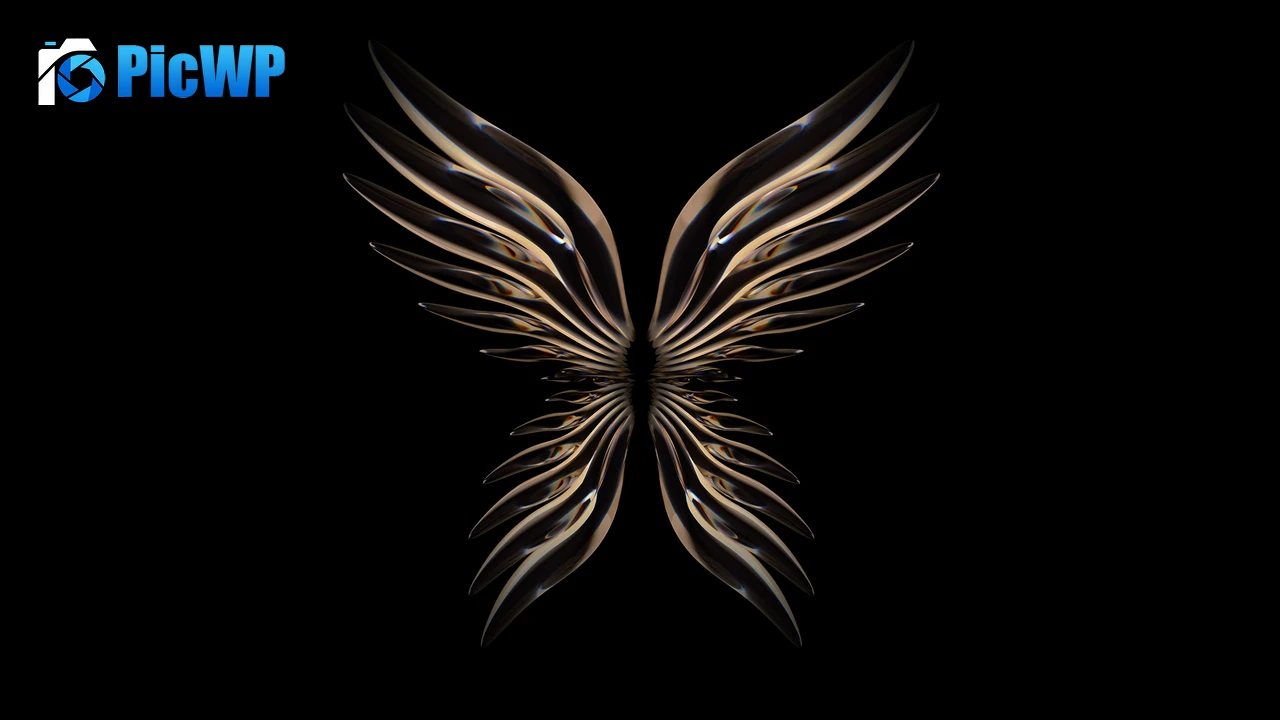 Angel wings Huawei P50 Pocket 6K PC Wallpaper