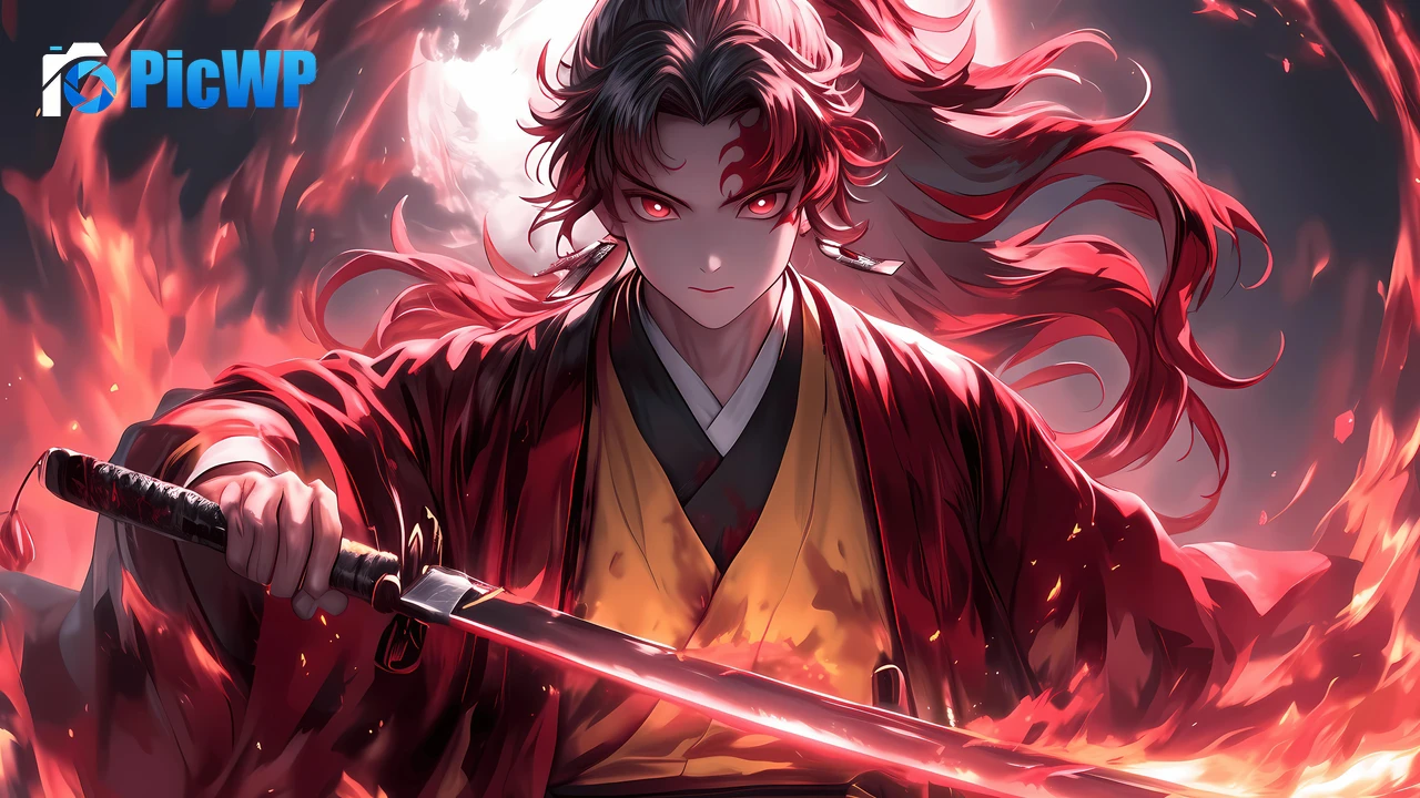 Demon Slayer: Kimetsu no Yaiba Yoriichi Tsugikuni 6K PC Wallpaper