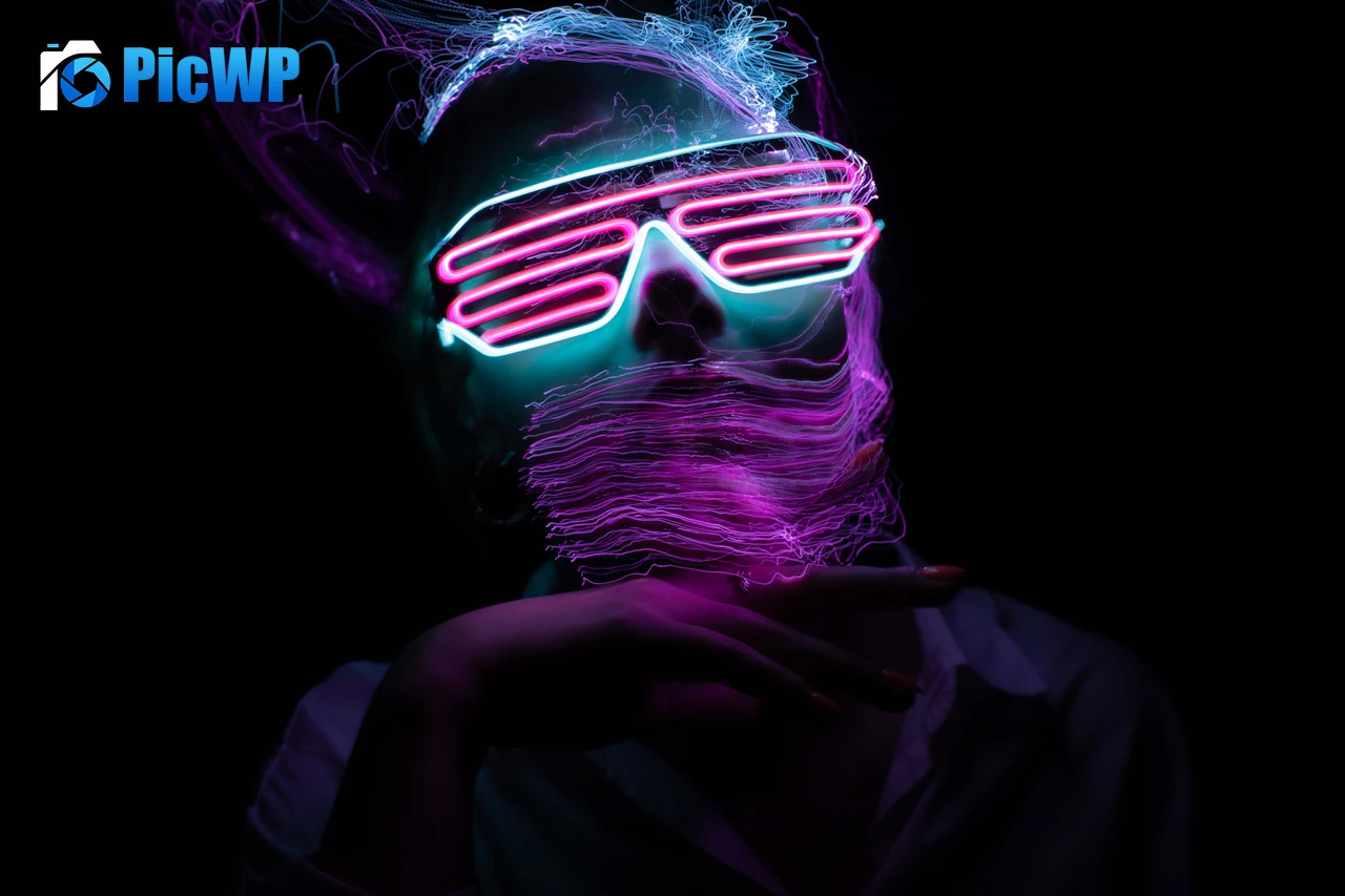 Woman face Light paint 7K PC Wallpaper