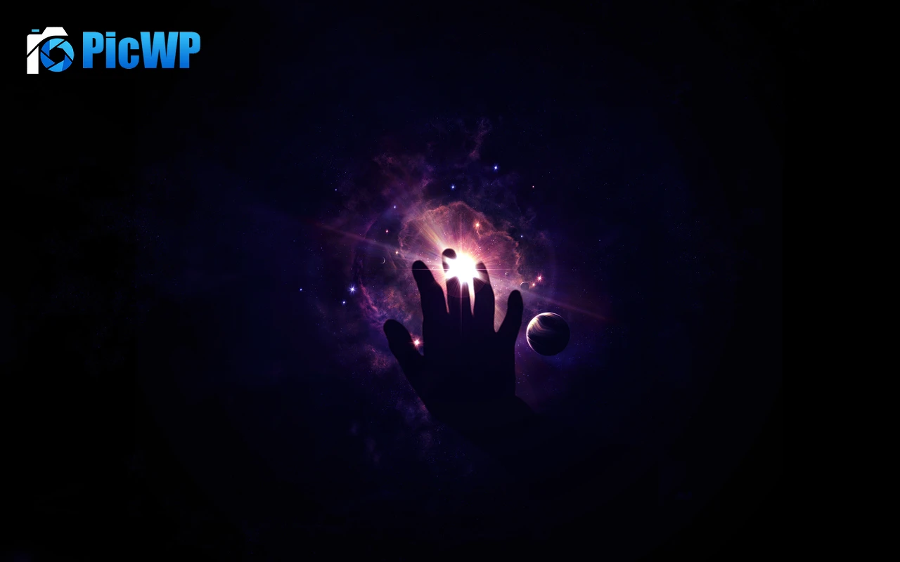 Hand Looking up at Sky 4K PC Wallpaper