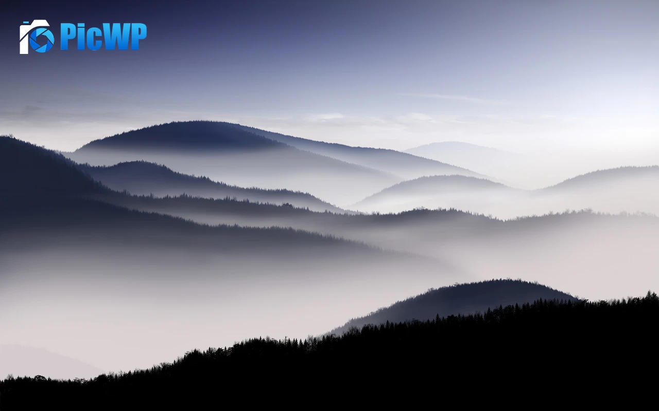 Mountains Foggy 4K PC Wallpaper