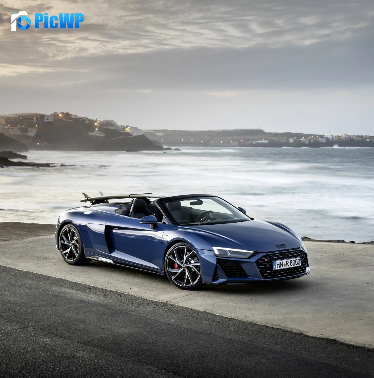 Audi R8 Spyder V10 performance RWD 6K Mobile Wallpaper