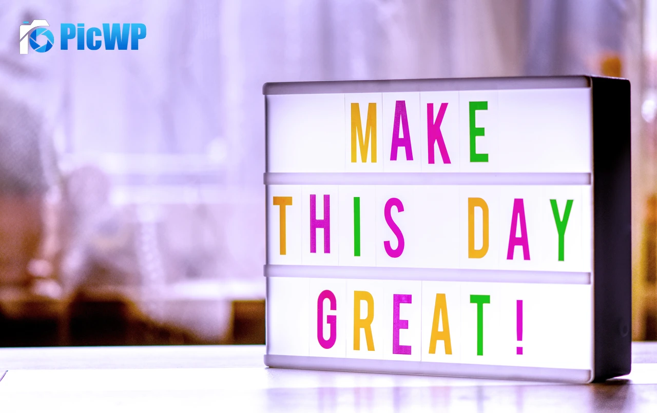 Make This Day Great Cinematic Light Box 6K PC Wallpaper