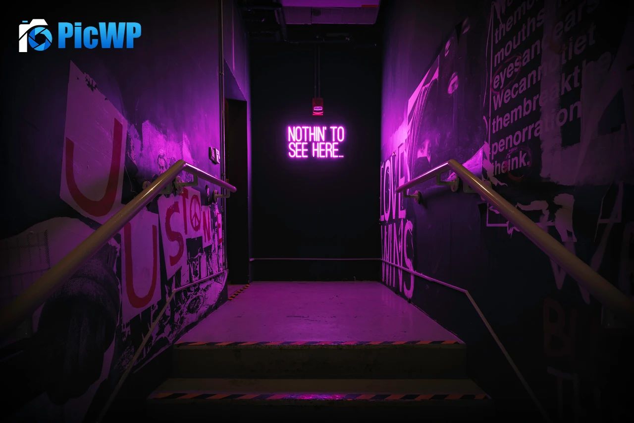 Nothing to See Here Purple aesthetic 6K PC Wallpaper