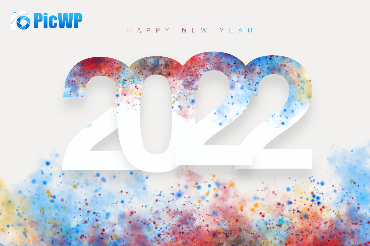 2022 New Year Colorful 6K PC Wallpaper