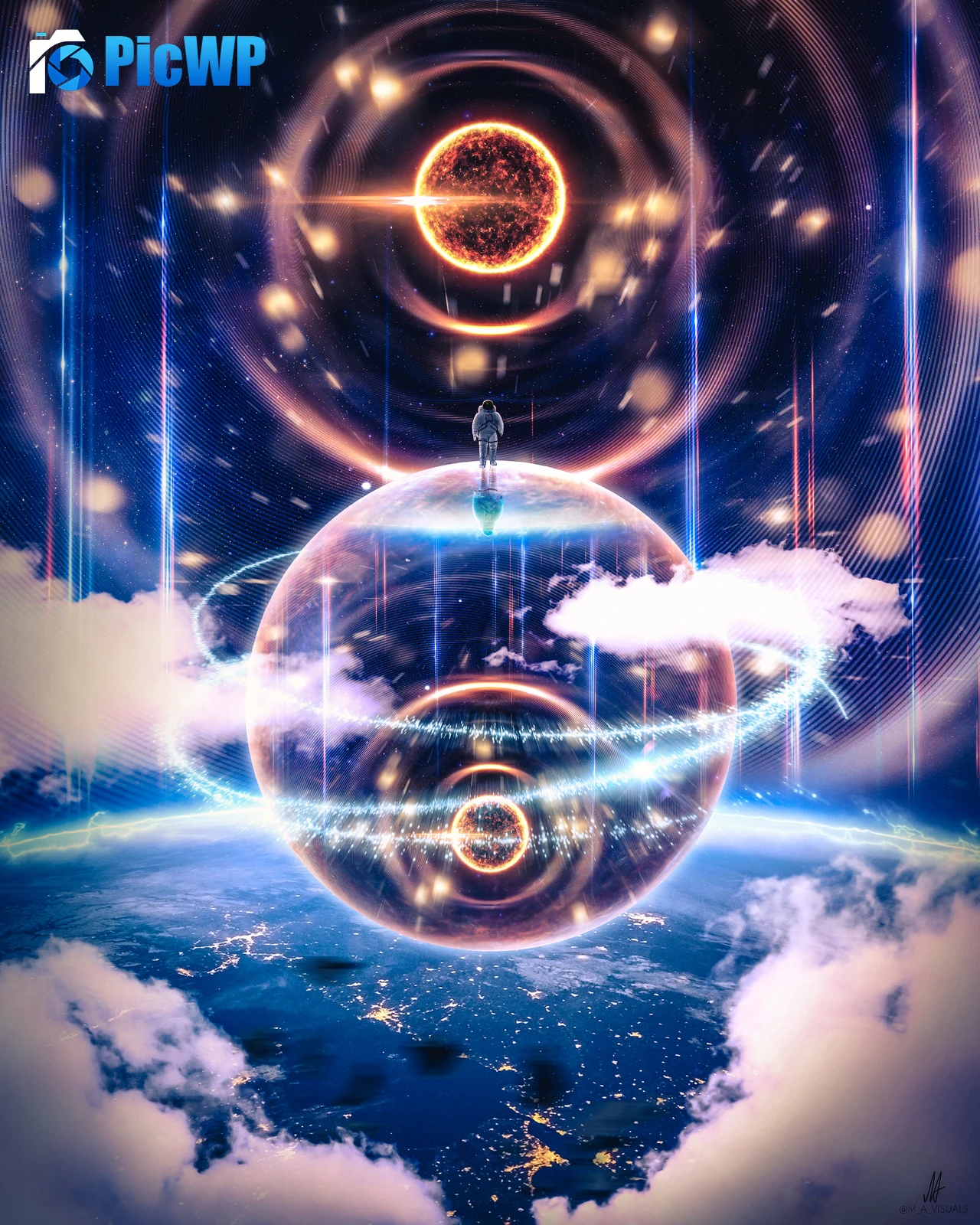 Astronaut Surreal 5K Mobile Wallpaper