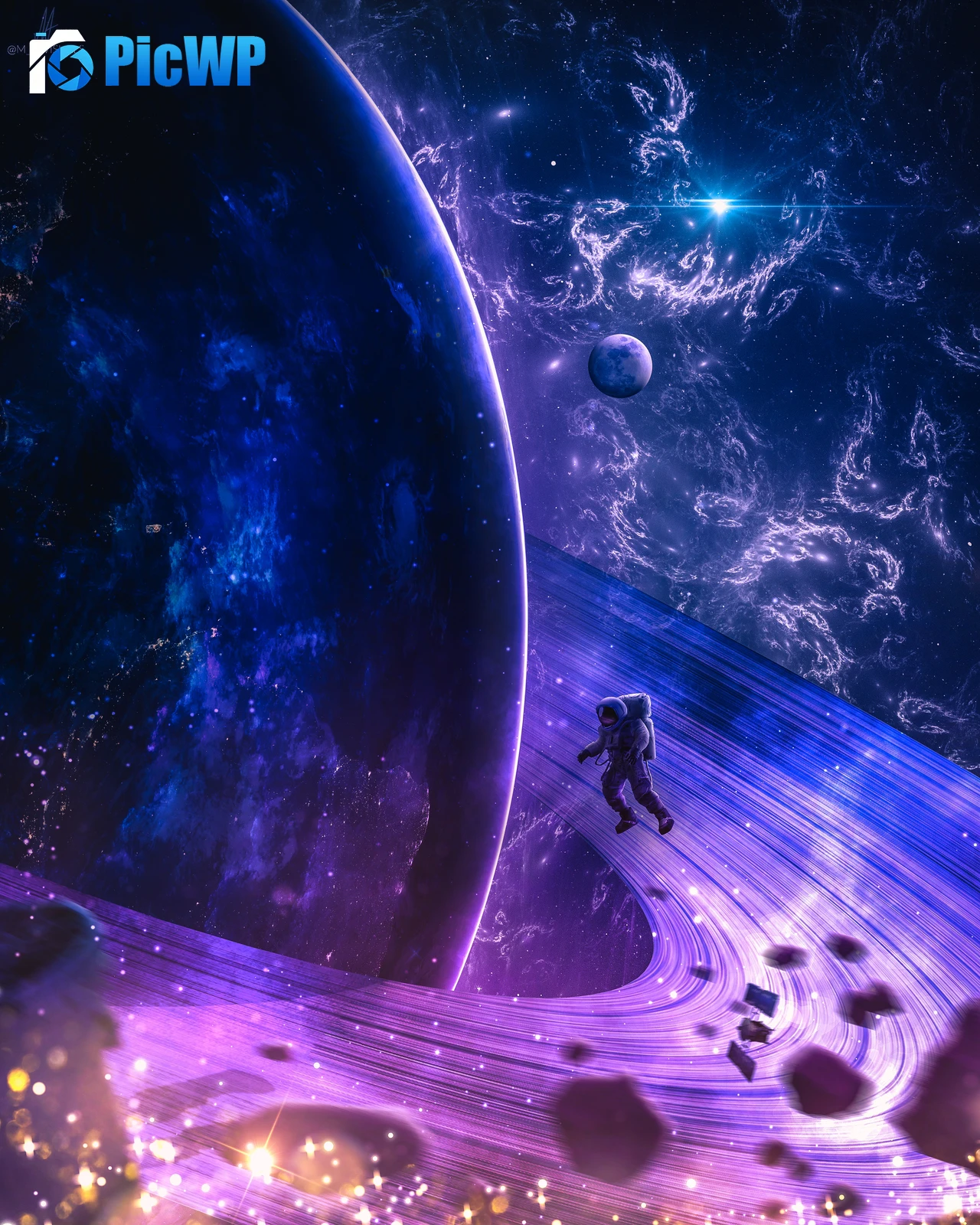 Astronaut Cosmos 5K Mobile Wallpaper