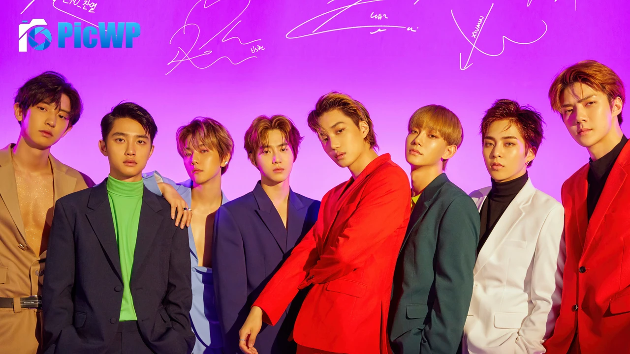 EXO Purple background 6K PC Wallpaper