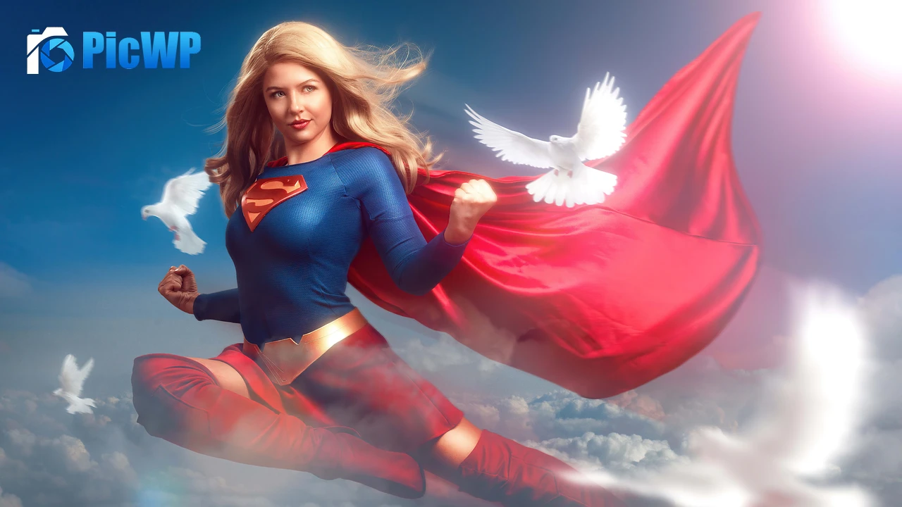Supergirl Marvel Superheroes 8K PC Wallpaper