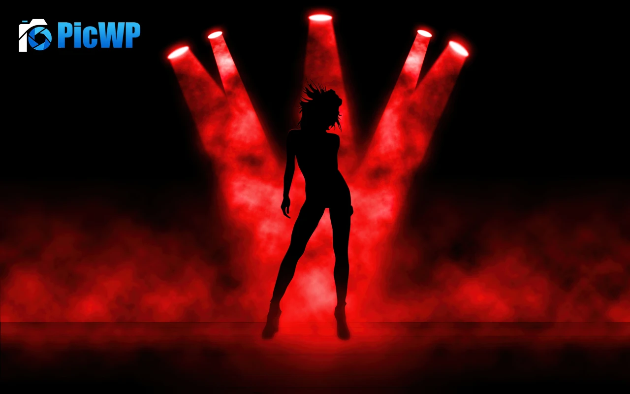 Girl Spot lights 4K PC Wallpaper