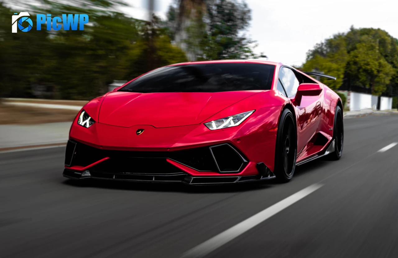 Lamborghini Huracan Red cars 6K PC Wallpaper