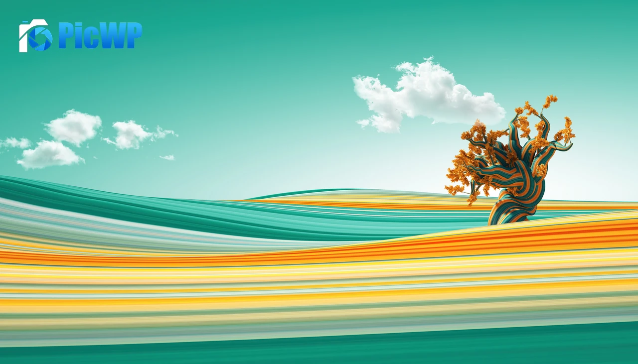 Lone tree Clouds 4K PC Wallpaper