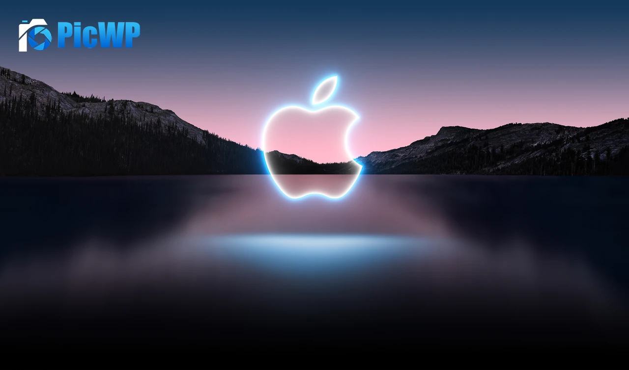 Apple logo Glowing 4K PC Wallpaper
