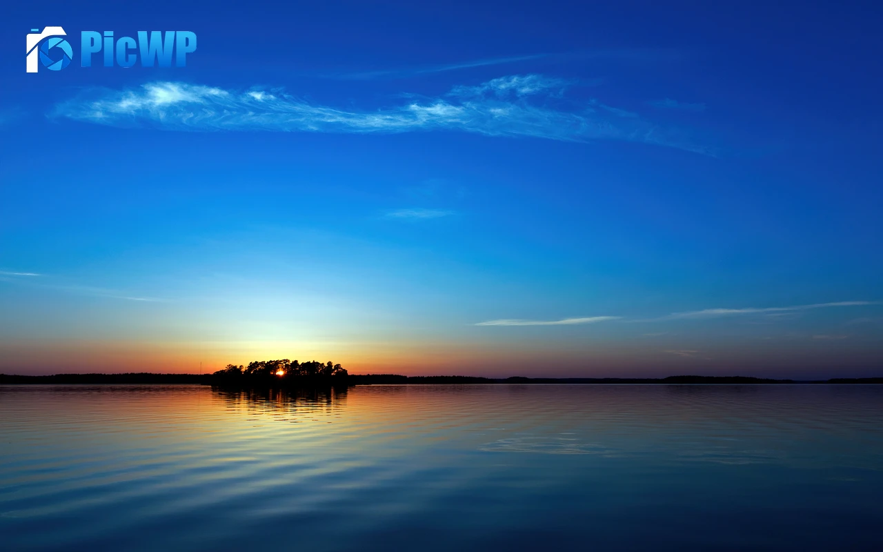 Sunset Island 4K PC Wallpaper