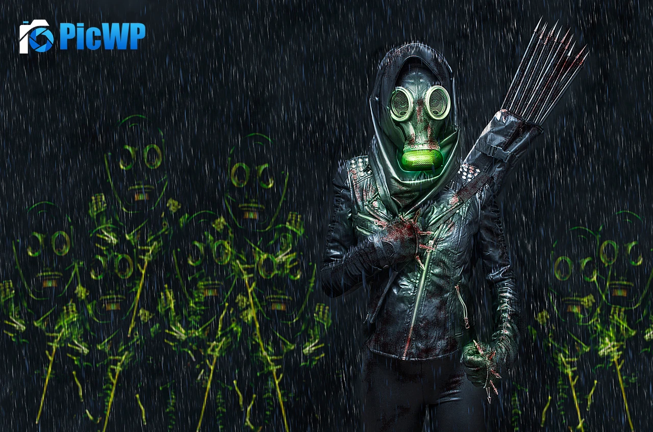 Person in Mask Fighter 6K PC Wallpaper