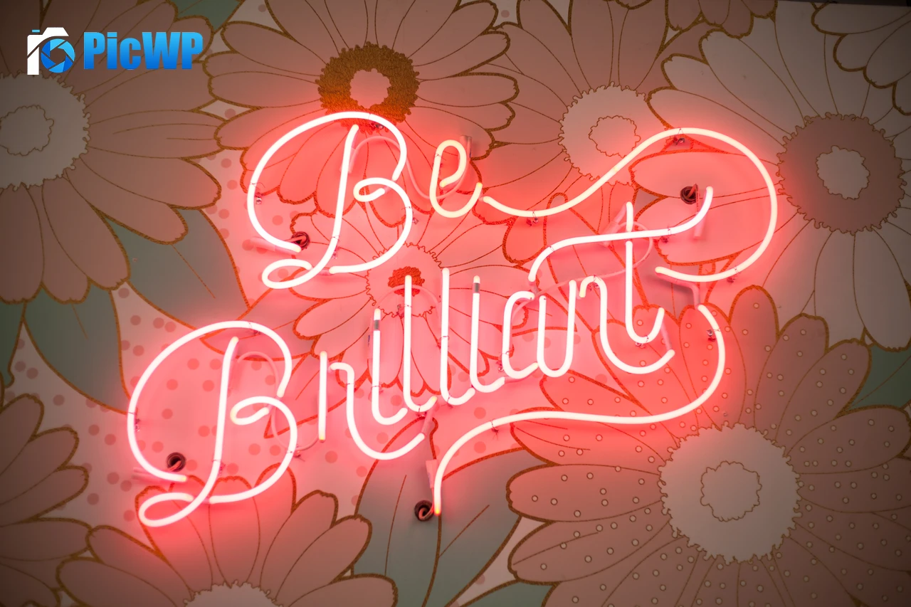 Be Brilliant Neon light 6K PC Wallpaper
