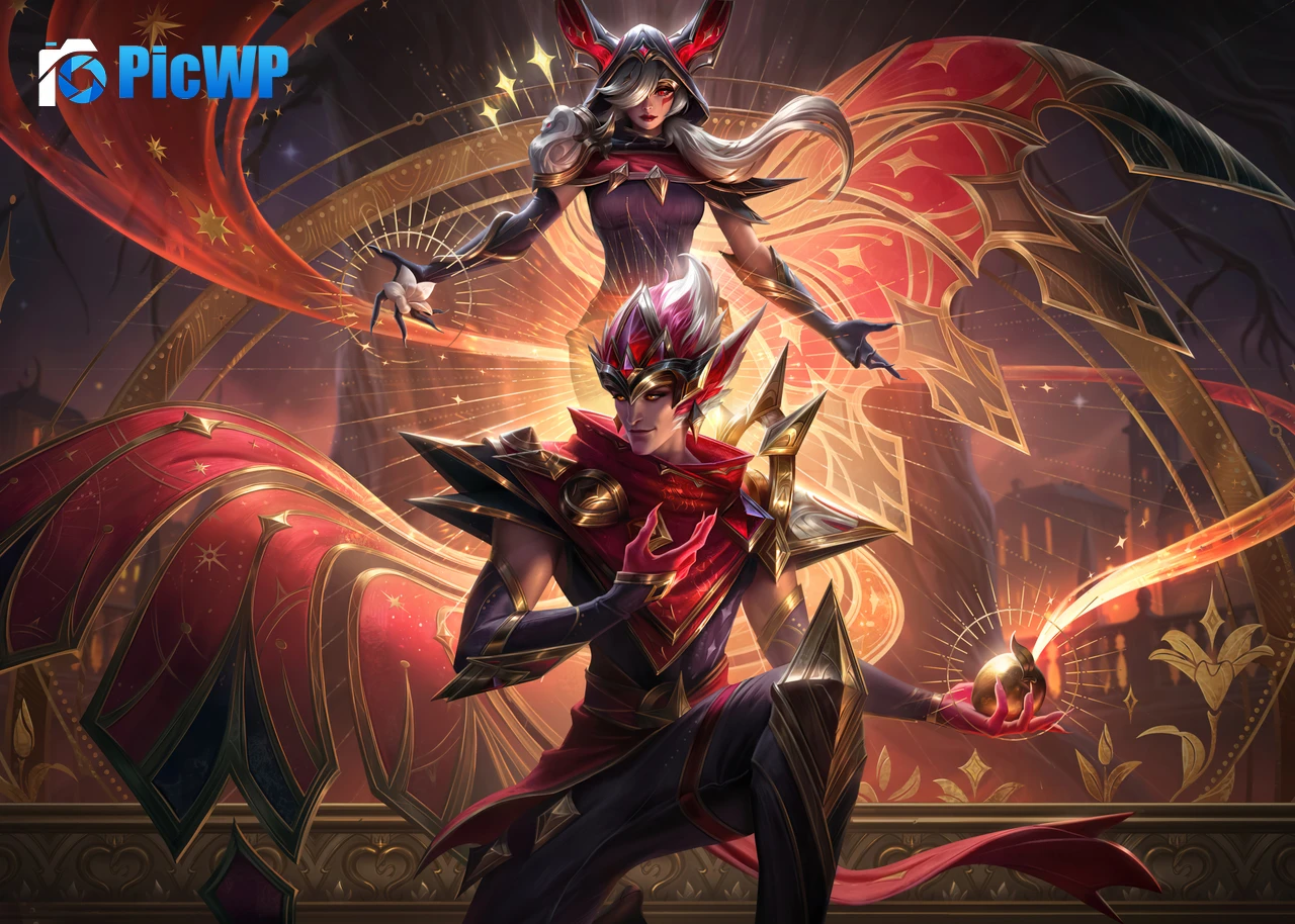 Arcana Xayah & Rakan League of Legends 4K PC Wallpaper