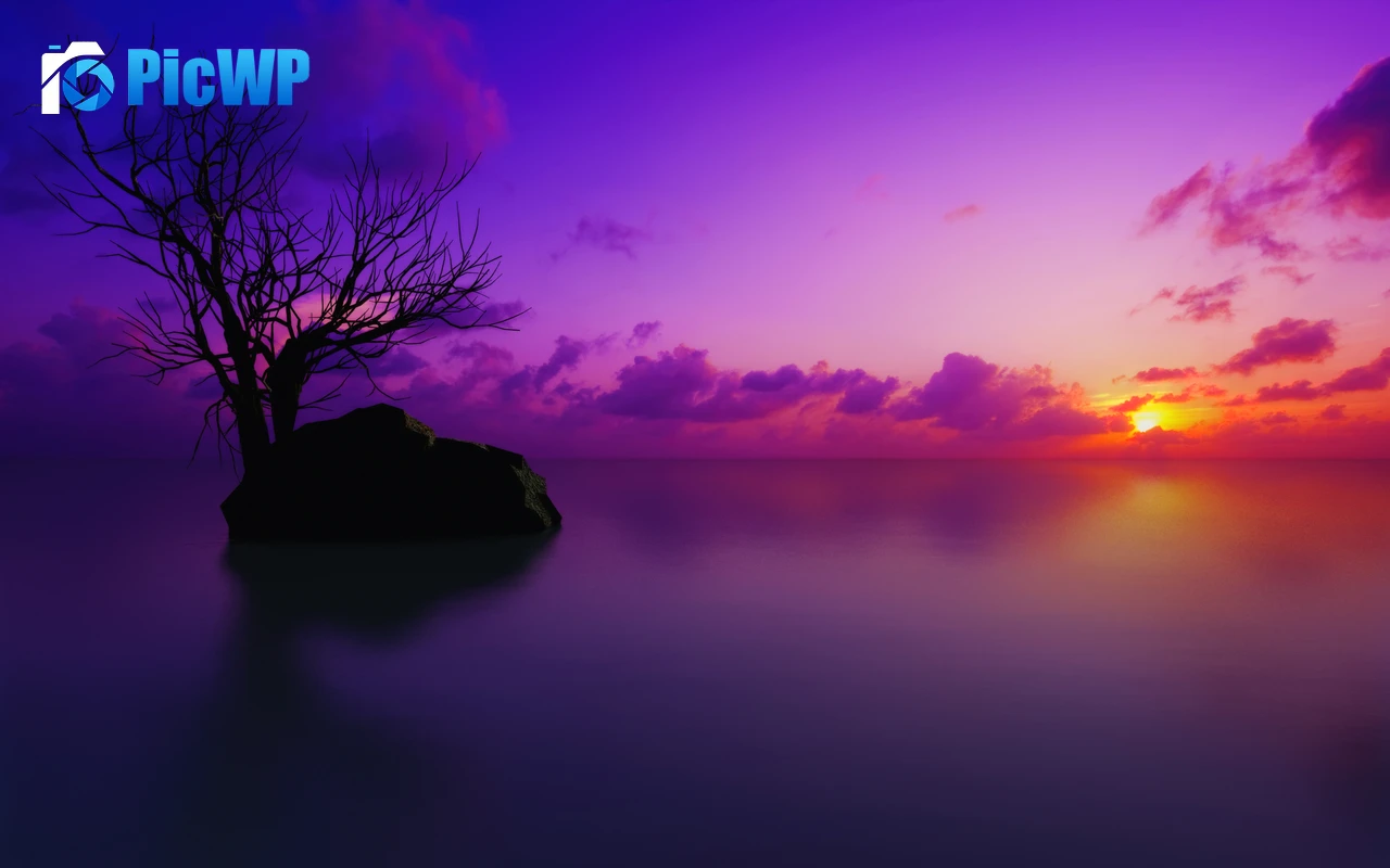 Maldives Sunset 4K PC Wallpaper